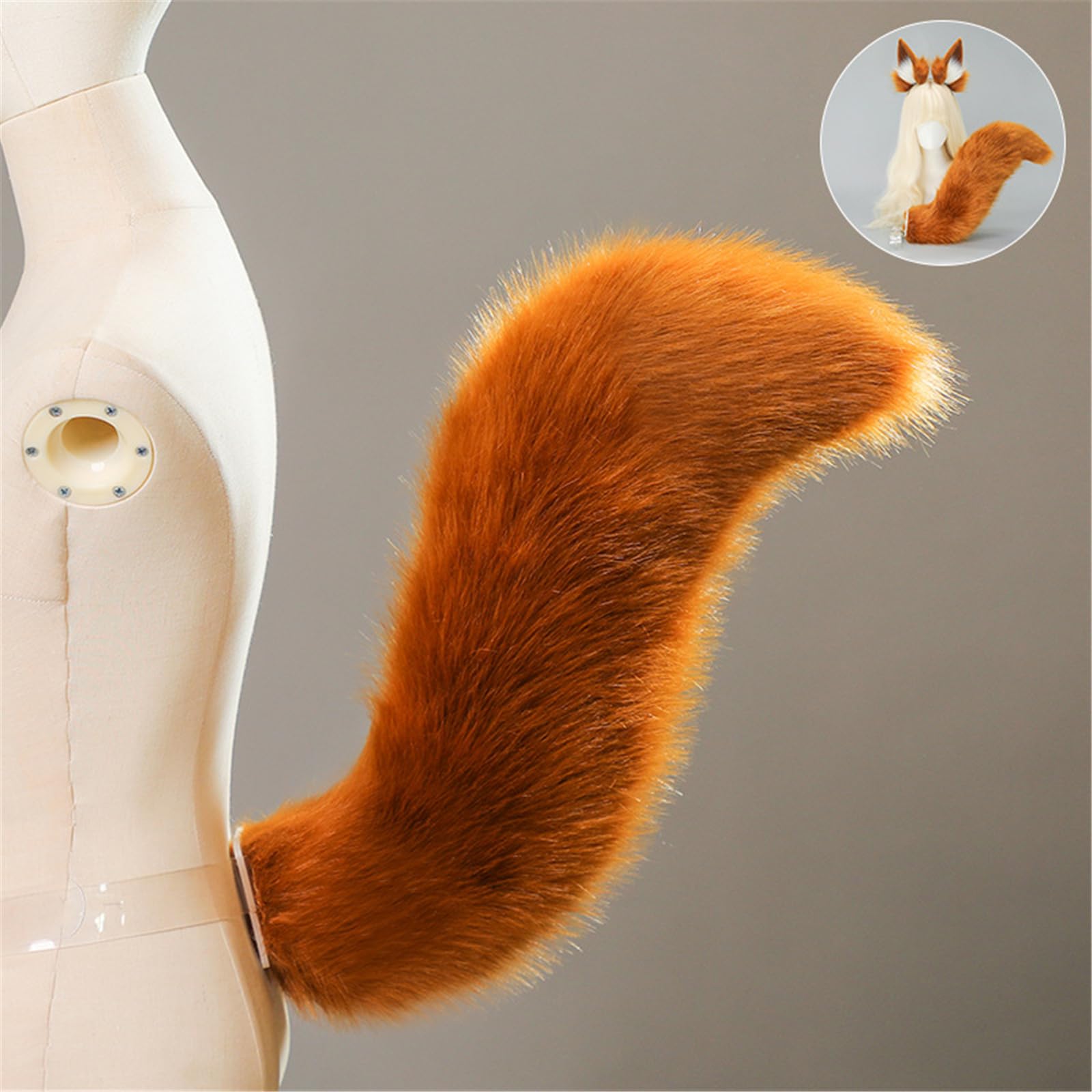 Pelo sintético con orejas de gato, diadema para cosplay, para cosplay, Halloween, sesiones de fotos, cosplay, cola de gato