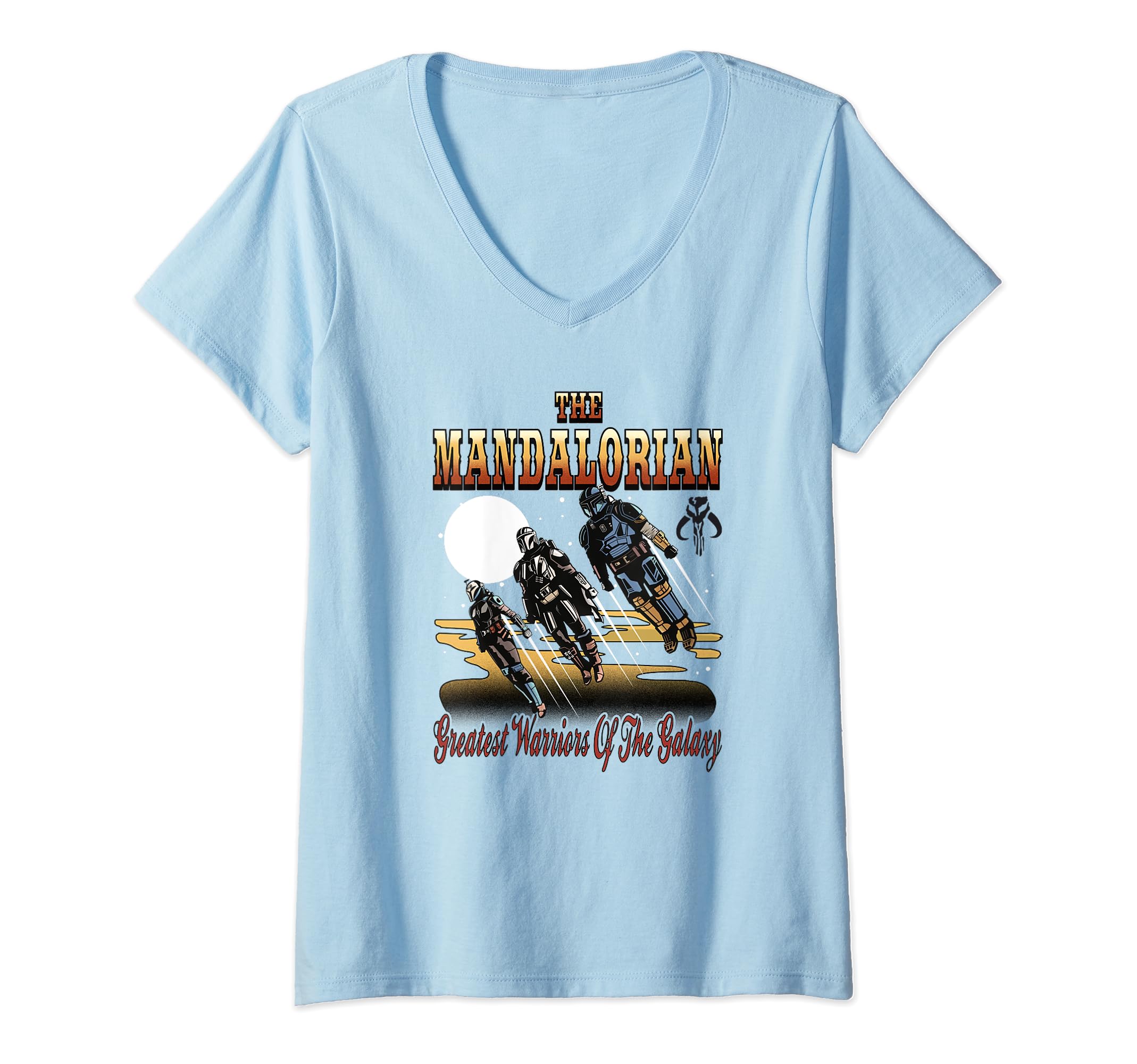 Mandalorian Star Wars t-shirt vintage col V idée cadeau anniversaire
