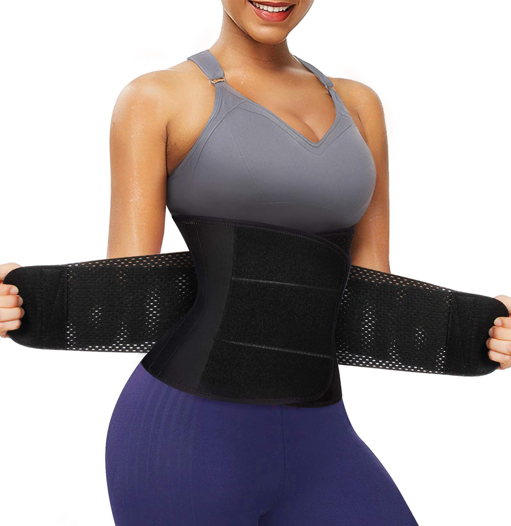TrainingGirl Women Waist Trainer Cincher Belt Tummy Control Sweat Girdle Workout Slim Belly Band for Weight Loss-image-40