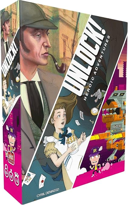 UNLOCK! Game Adventures Card Game - Escape Room-Inspired Cooperative Adventure, Fun Family Game for Kids and Adults, Ages 10+, 1-6 Players, 1 Hour Playtime, Made by Space Cowboys