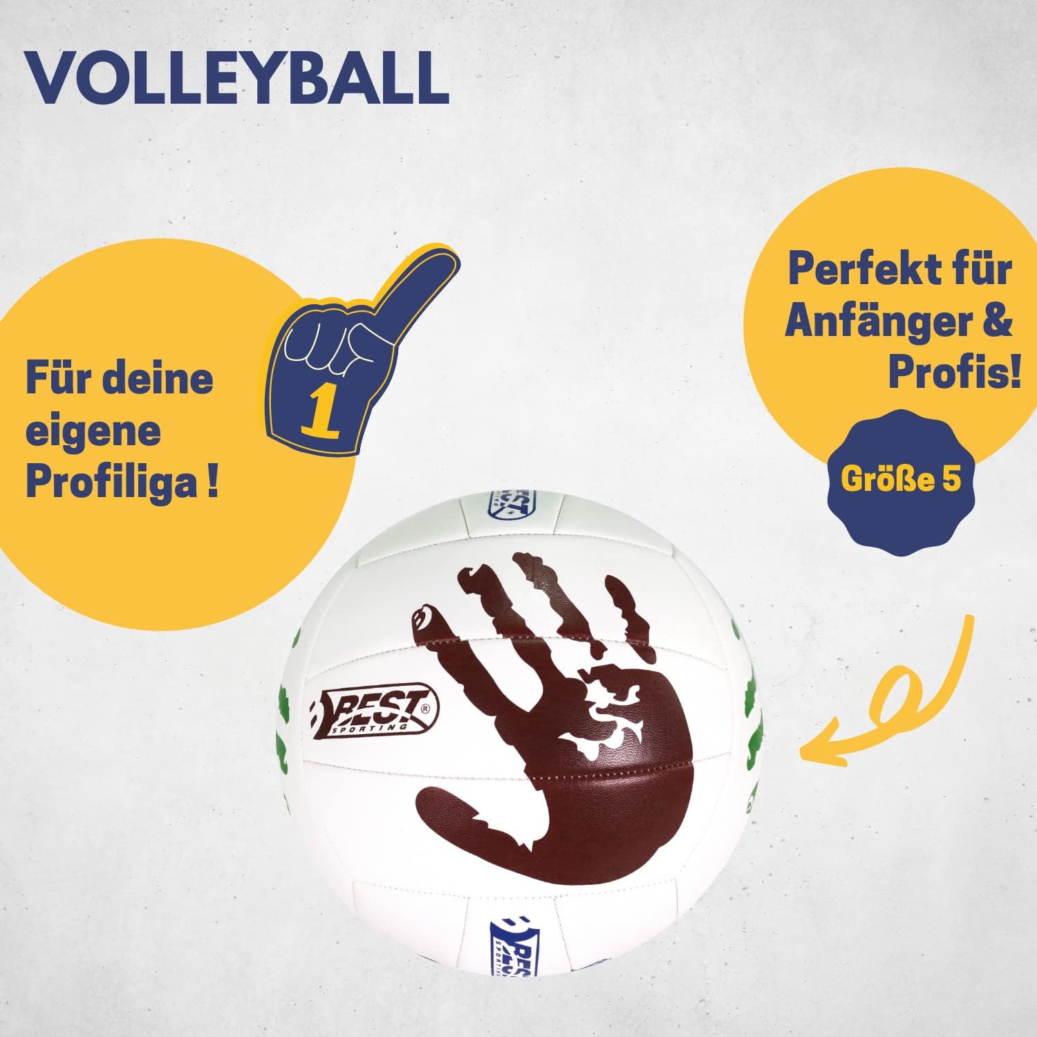 Best Sporting Florida Soft Touch Artificial Leather Volleyball Size 5
