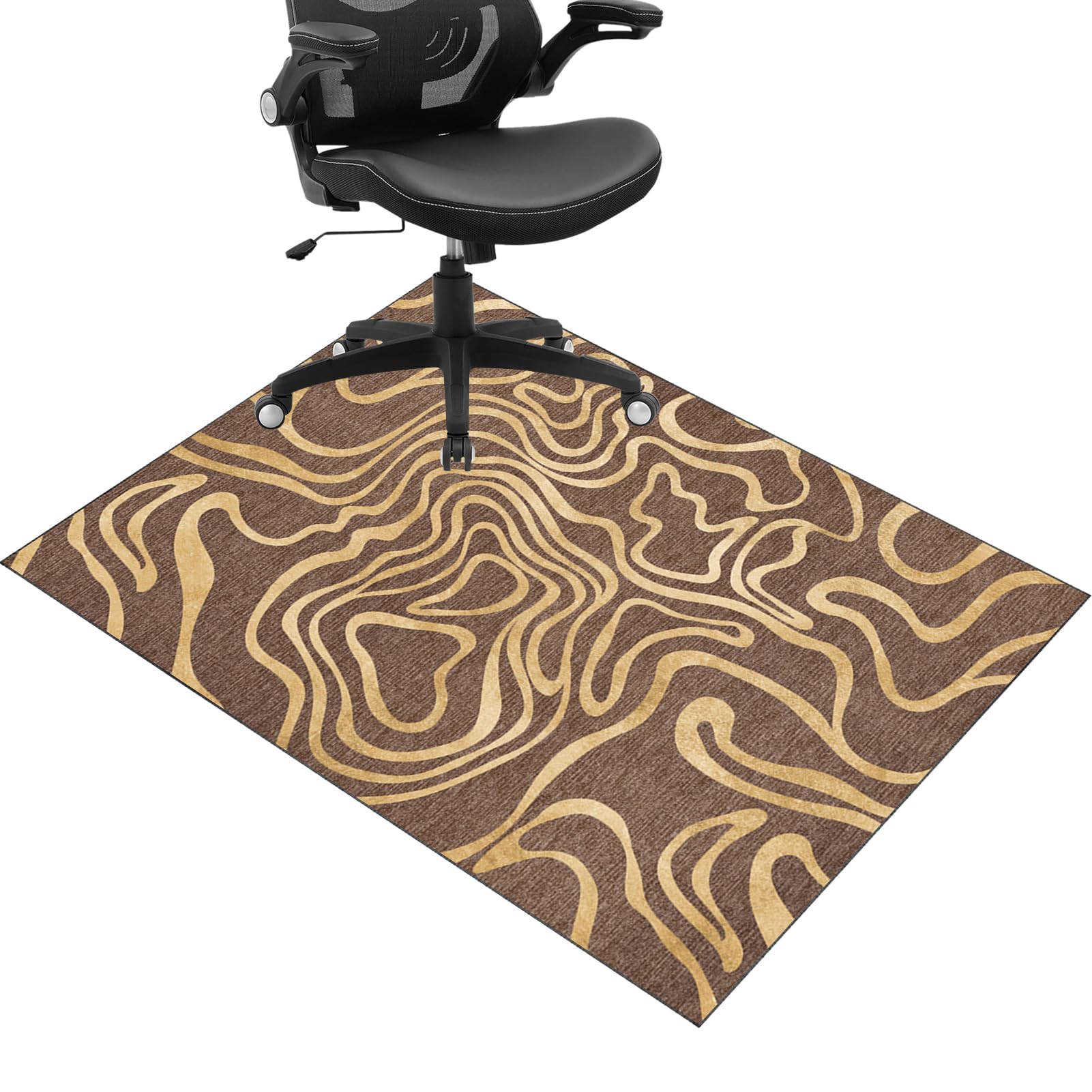 JaevKwzy Chair mat for Hard Floors Heavy Duty Office Chair Mats for Carpeted and Hardwood Floor Carpet Protector Chair Mat Floor Mats Wood/Tile Protection Mat for Office & Home 90 x 140 cm