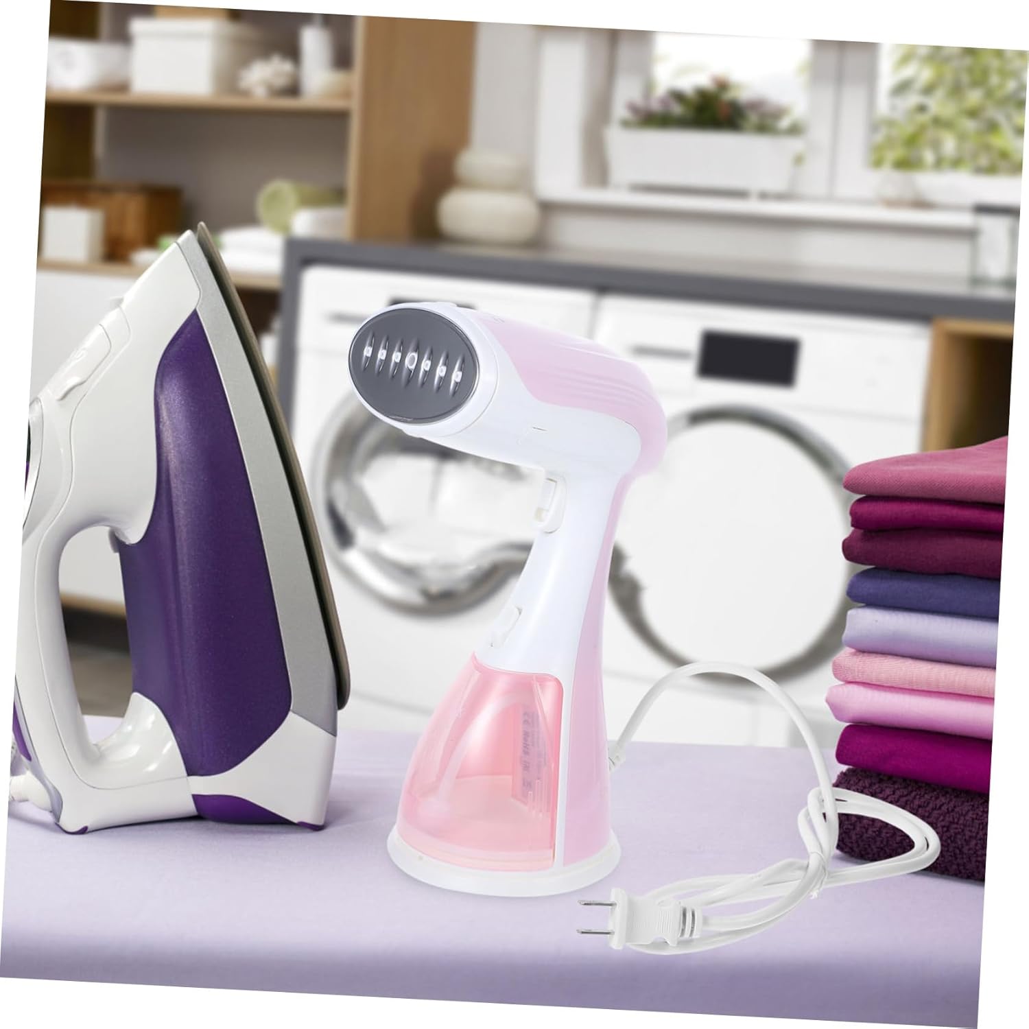 Portable Handheld Garment Steamer Lightweight Travel Iron for Clothes Wrinkle Remover Large Water Tank for Home Office Travel Use