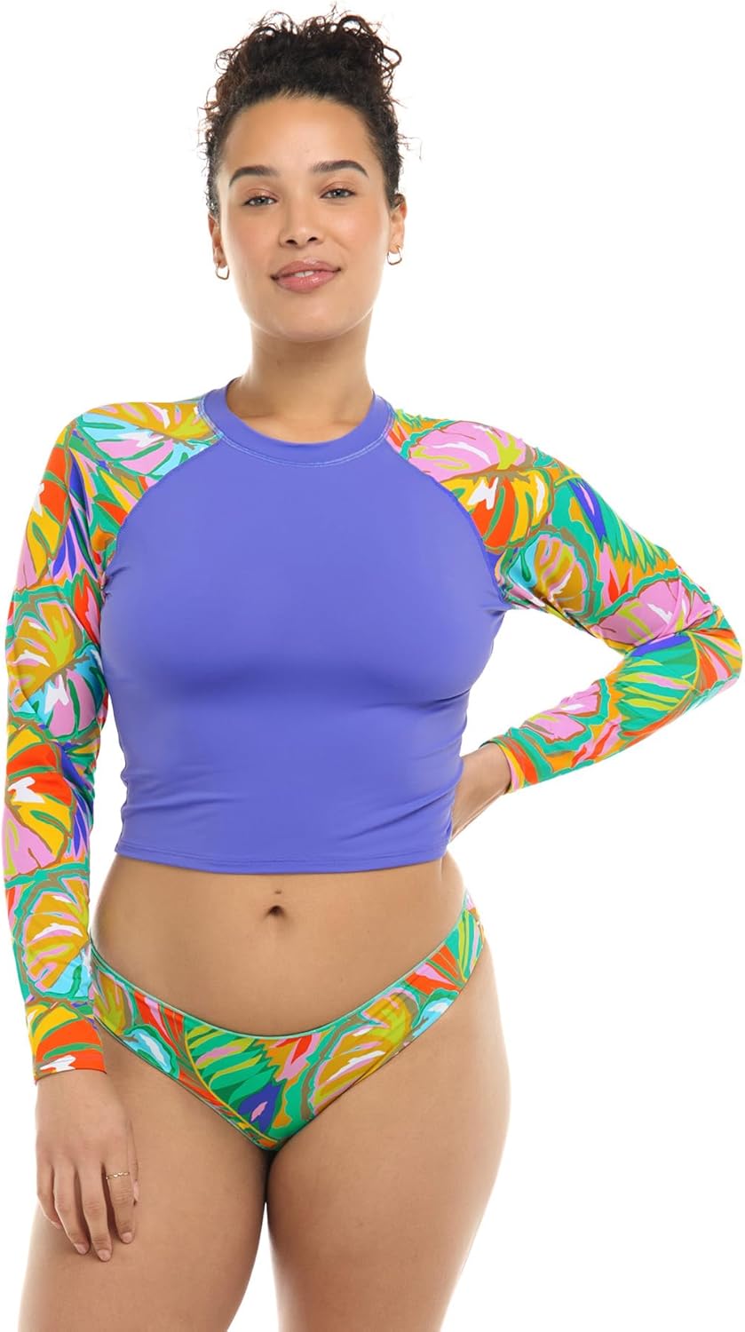 EIDON Women's Kiko Longsleeve Crop Rashguard