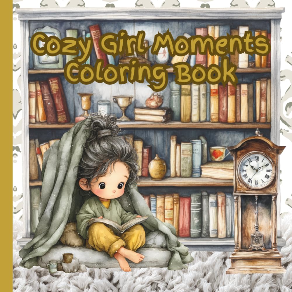 Cozy Girl Moments Coloring Book: Enjoying My Favorite Hobbies Coloring Book (Cozy Mental Health Coloring Books)