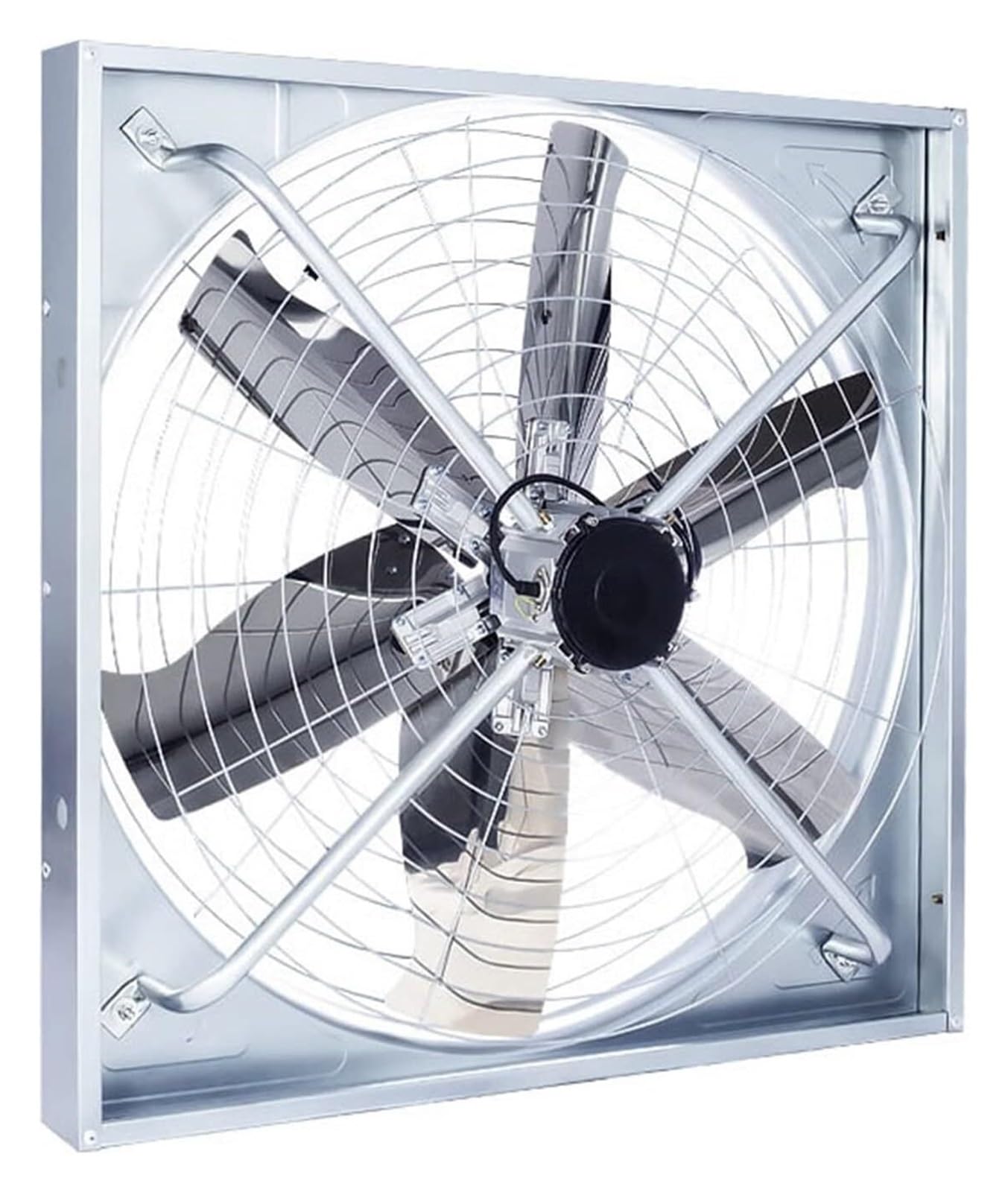 Ventilateur de ventilation mural industriel en métal et acier inoxydable