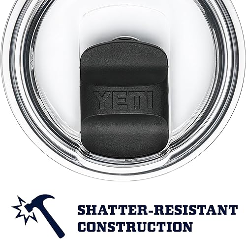 Miniatura 88 de YETI Rambler - Vaso de acero inoxidable con aislamiento al vacío de 20 onzas con tapa MagSlider verde azulado (Agave Teal)