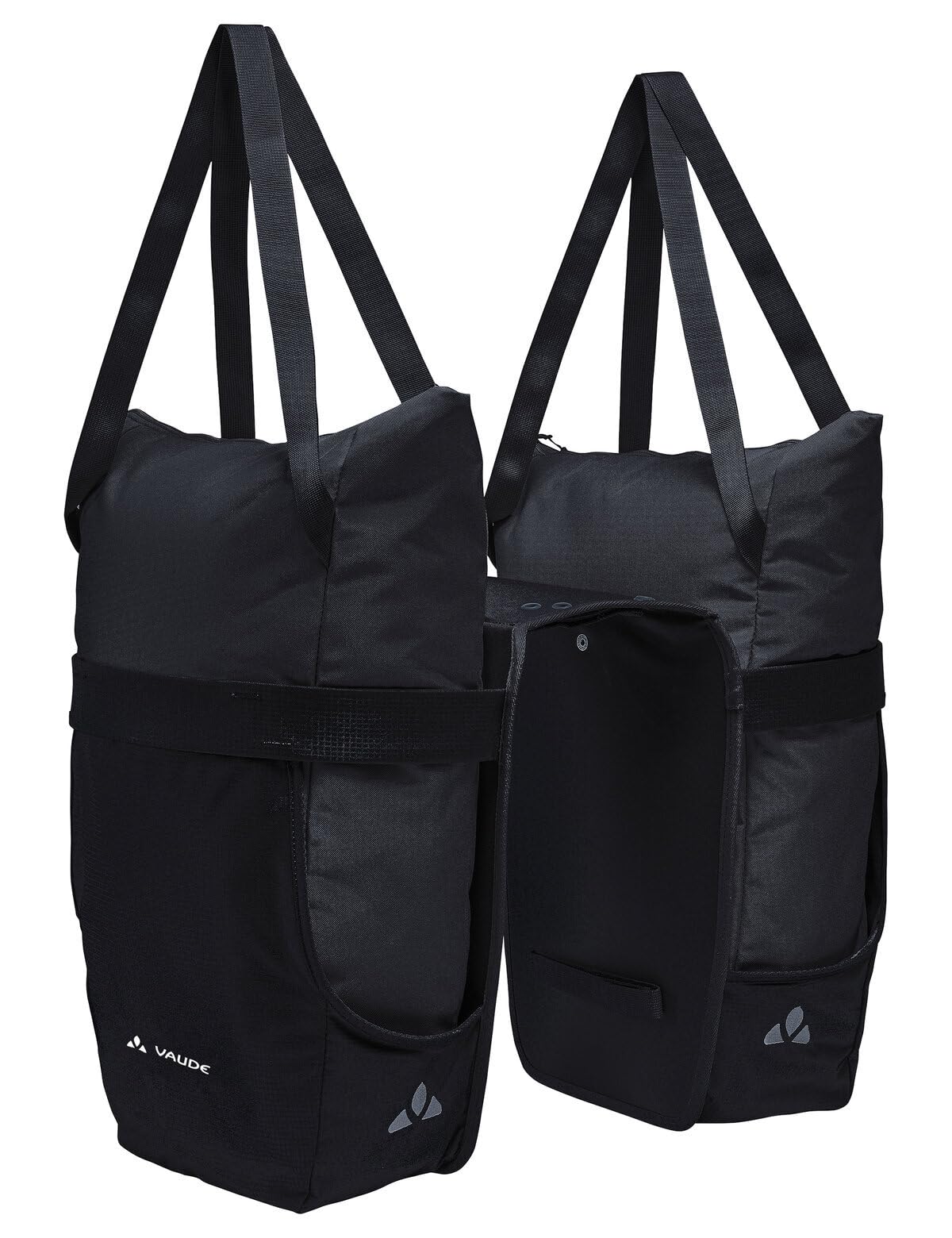 VAUDE TwinShopper Bicycle Bag with Practical Shopping Option, 44 Litres, Includes Rain Cover