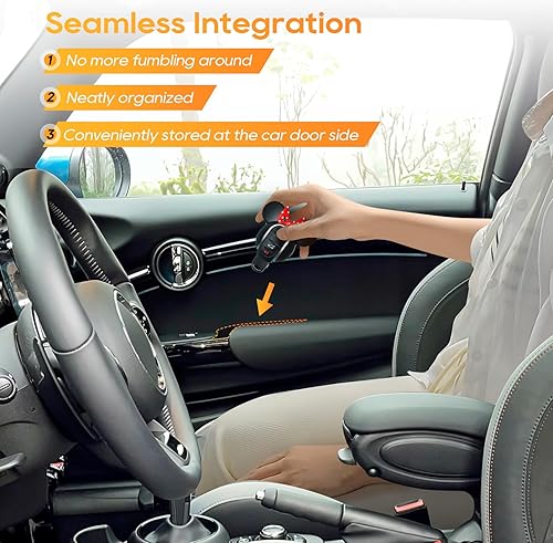 Miniatura 3 de LFOTPP Mini Cooper F56 2023 2024 Bandeja de puerta 2 piezas para Mini Cooper F56 S 2015-2023 2024 Organizador interior de puerta lateral Paletas de