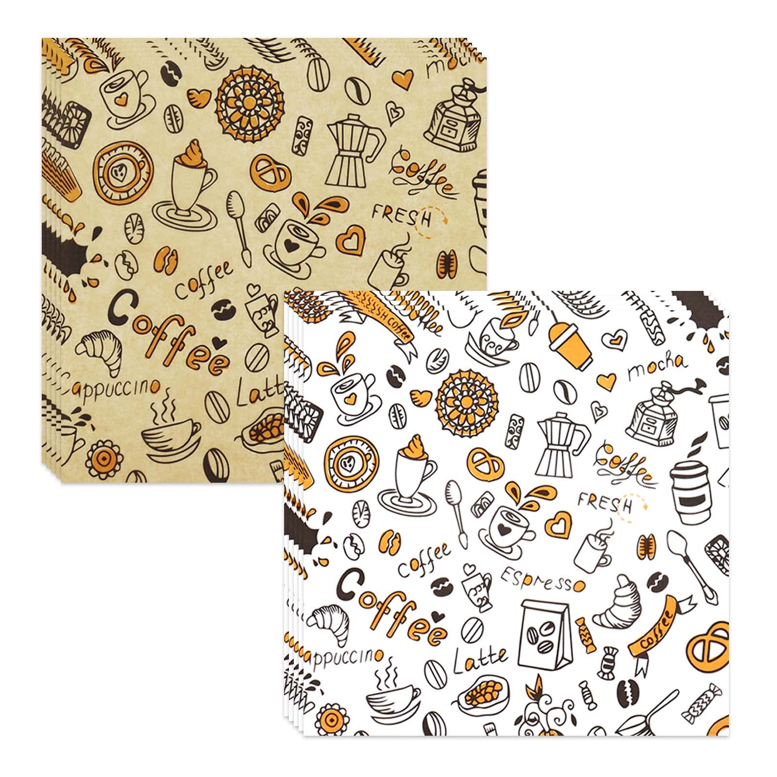 400 Pcs Food Paper Sheets, 10"x10" Premium Deli Paper Sheets, Water & Grease Resistant, Greaseproof Liners for Food Boats, Food Basket Sheets for BBQ,