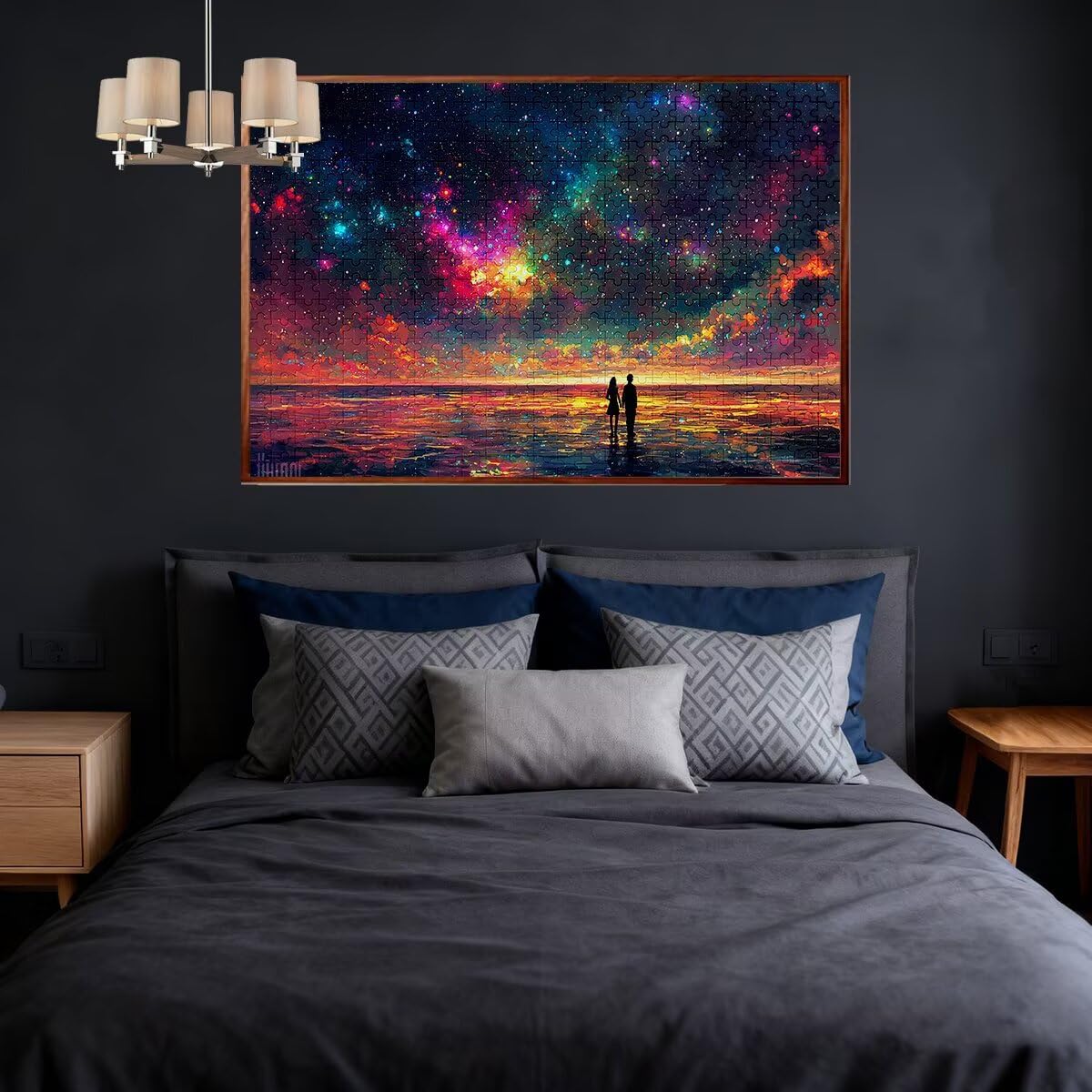 Puzzle 5000 sztuk gwiaździste krajobrazy puzzle wymiary 156x105 cm puzzle dla dorosłych kreatywna rozrywka śmieszne klasyczne puzzle zabawki edukacyjne do dekoracji bożonarodzeniowej K-41
