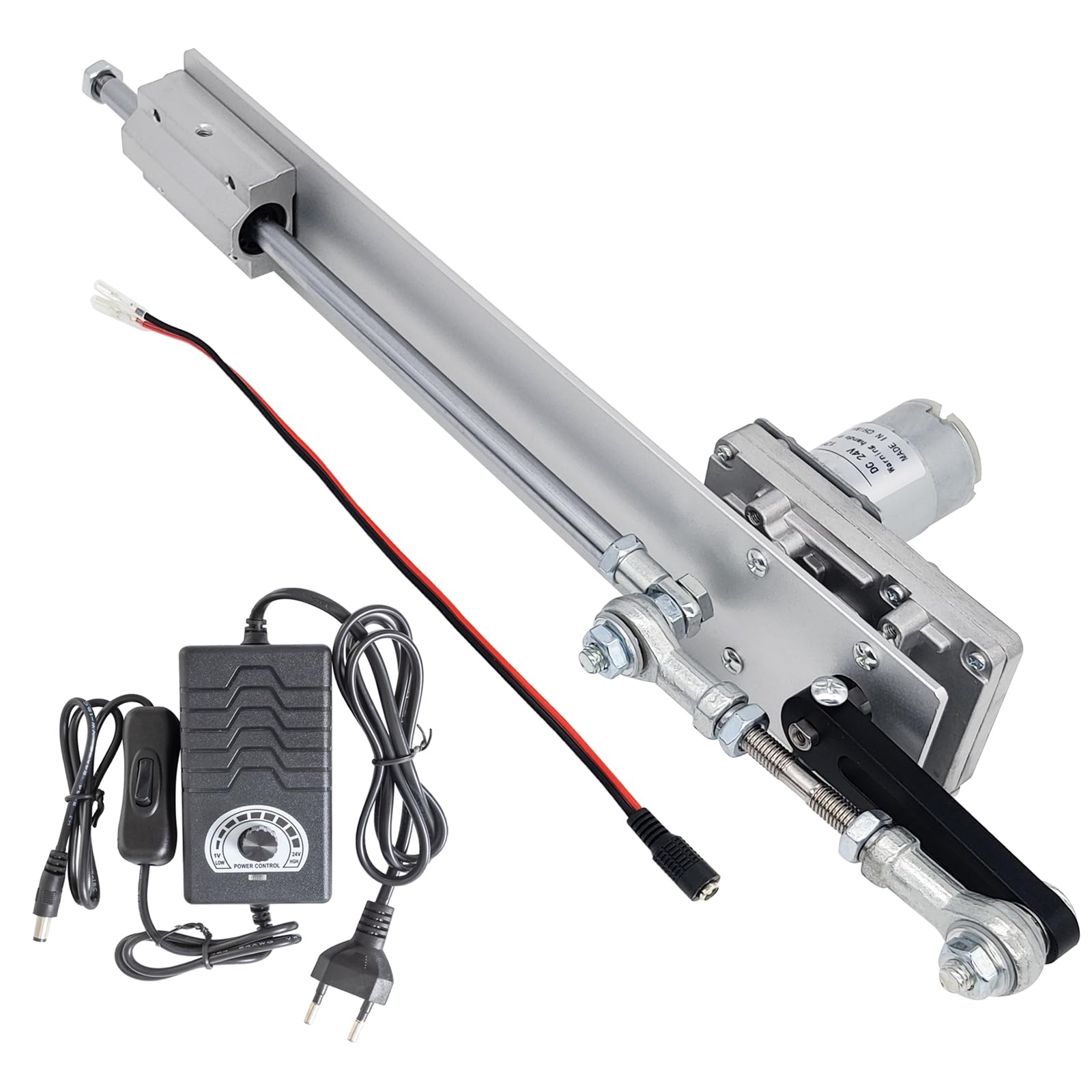 3-15cm Hubkolbenmotor DC 24V 120RPM Einstellbar Teleskop Linearantrieb mit Drehzahlregler
