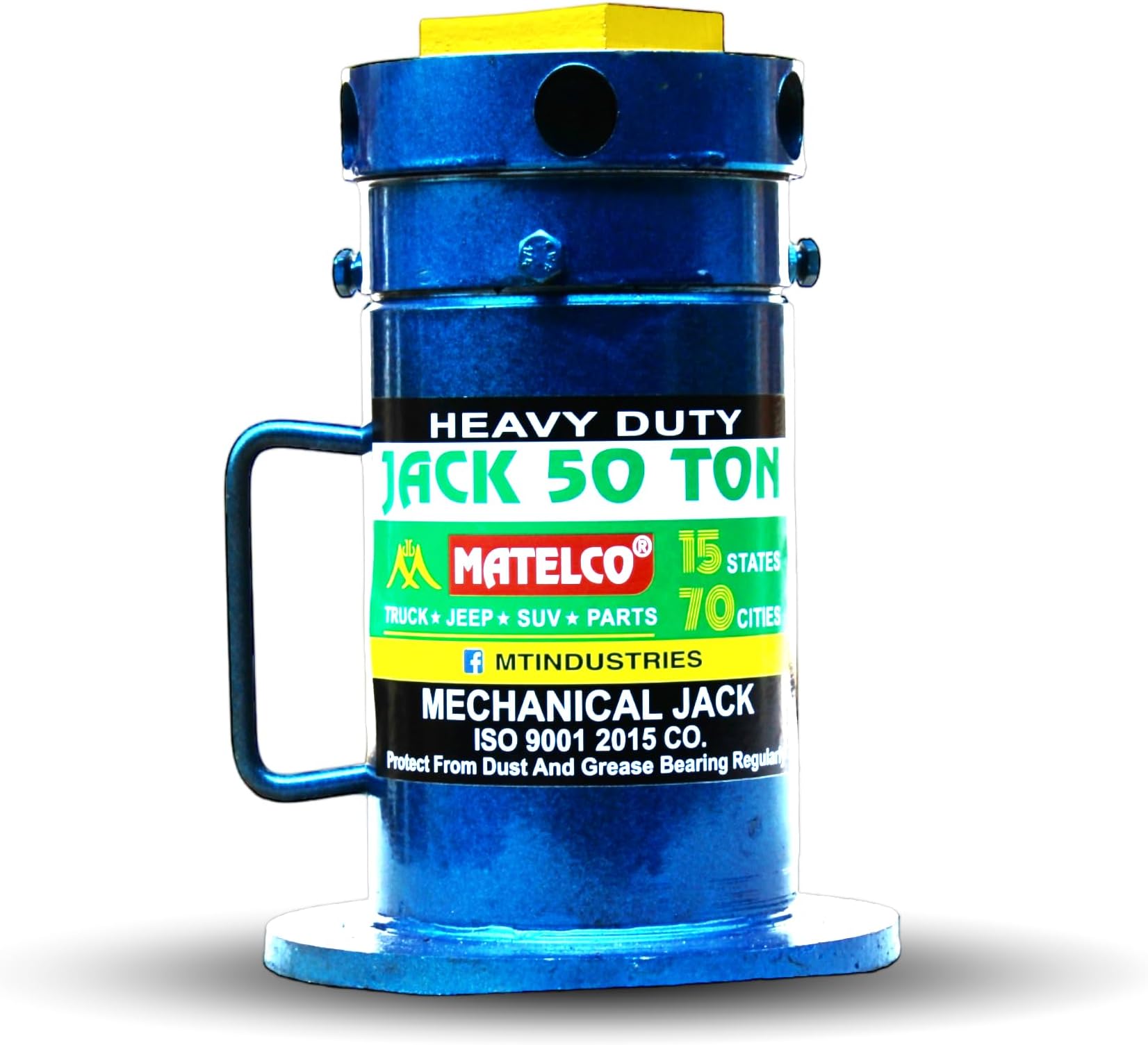 50 Ton Mechanical Screw Jack for Truck, Tractor & Heavy Machinery | Heavy Duty Industrial Steel Manual Lifting Jack (50000 kg Capacity)