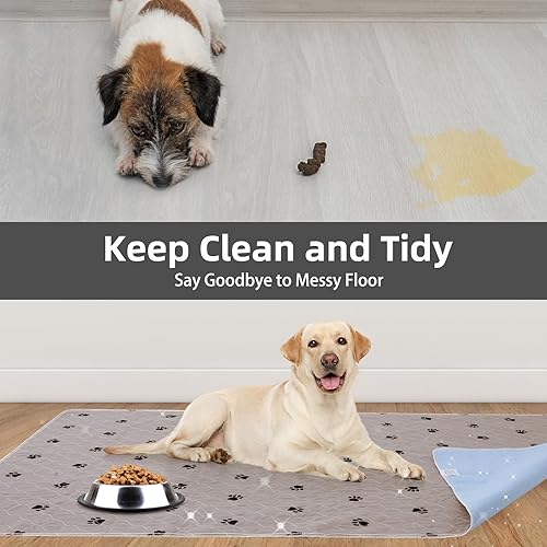 Miniatura 7 de PUPTECK Almohadillas lavables para orina para perros, paquete de 4 unidades, impermeables, reutilizables, almohadillas de entrenamiento para