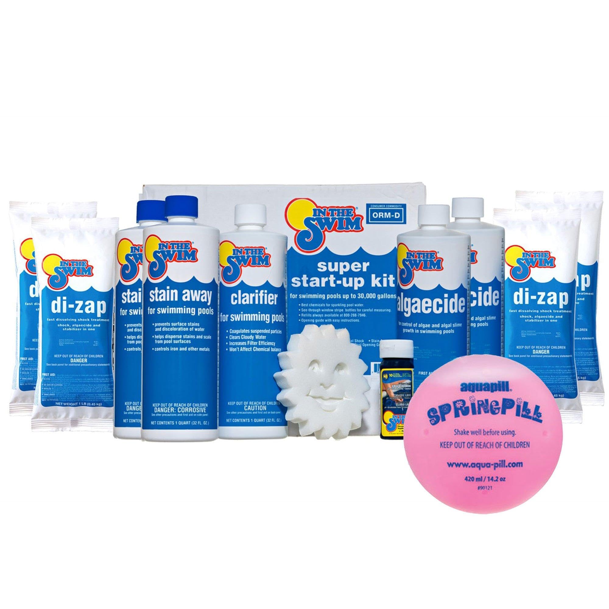 In The Swim Super Pool Opening Kit and Spring Pill - 35,000 Gallons