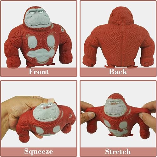 Miniatura 3 de YANZHE Juguetes de mono, divertidos juguetes de gorila para niños y adultos, mono antiestrés para apretar, juguetes sensoriales para aliviar el