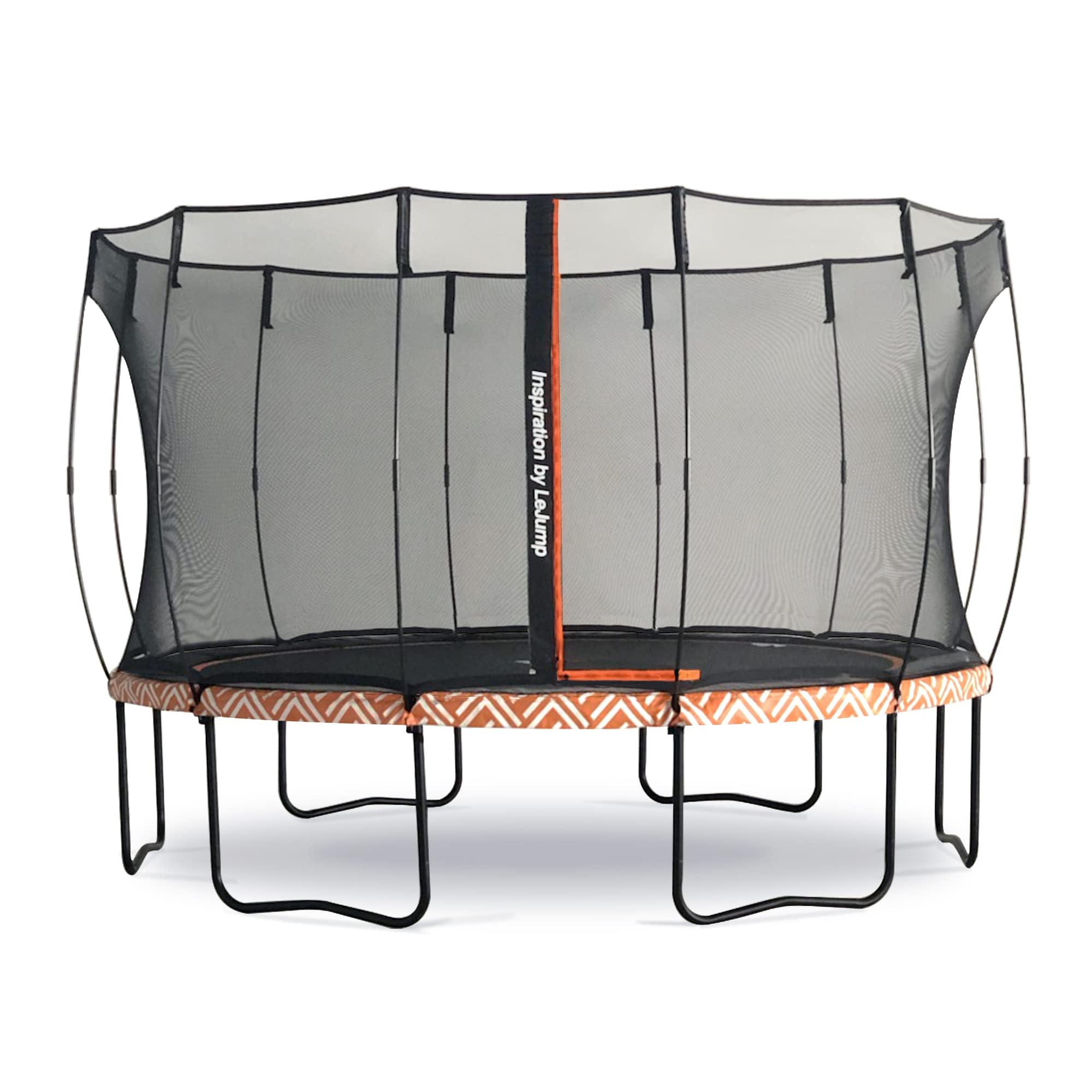 LeJump Lightning 10FT 12FT Springless Trampoline, Outdoor Non-Spring ASTM Approved Recreational Trampolines with Enclosure Net and Ladder,Backyard Trampoline for Adults Kids Heavy Weight Limit