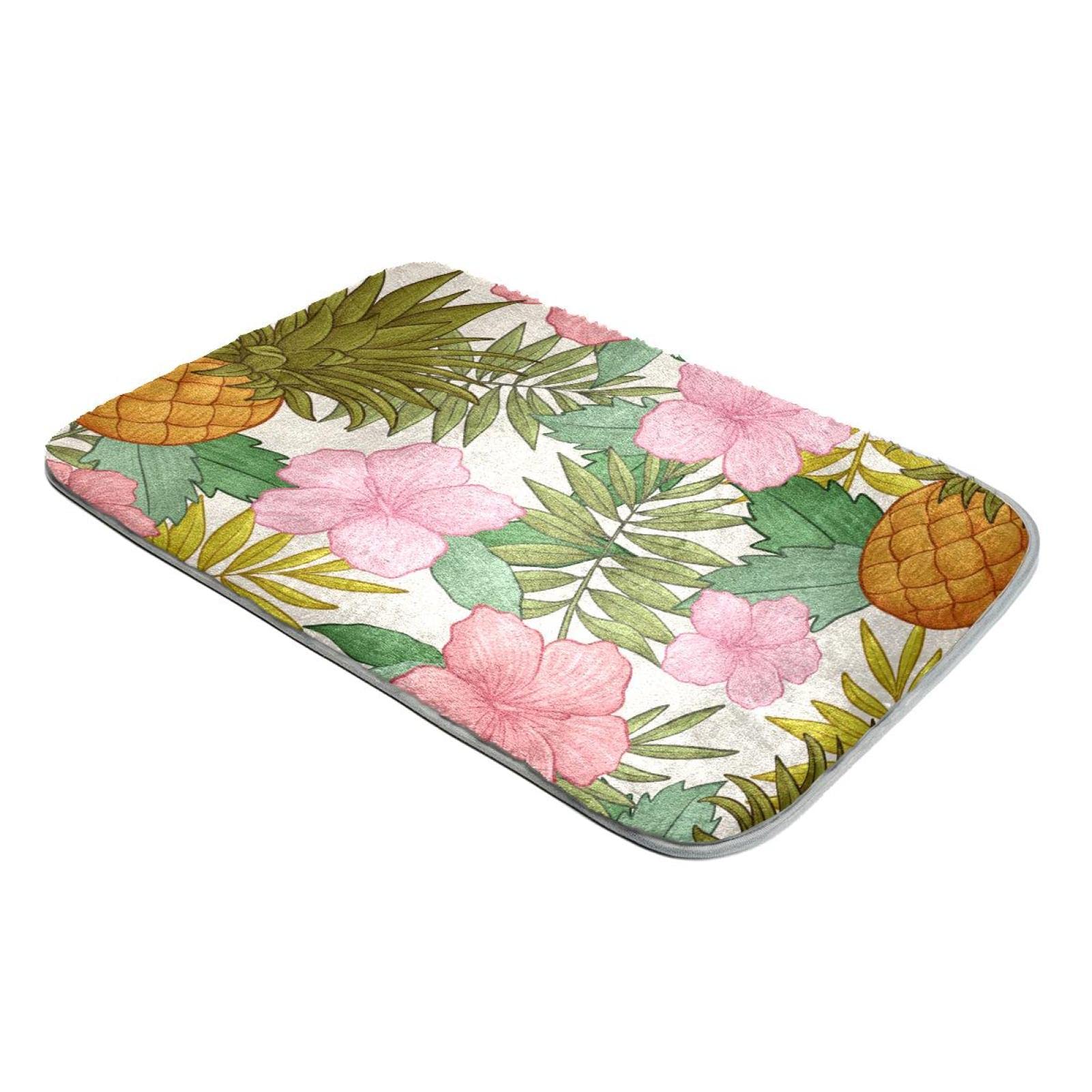 Tapis à poils longs tropical pour un salon cosy et chaleureux