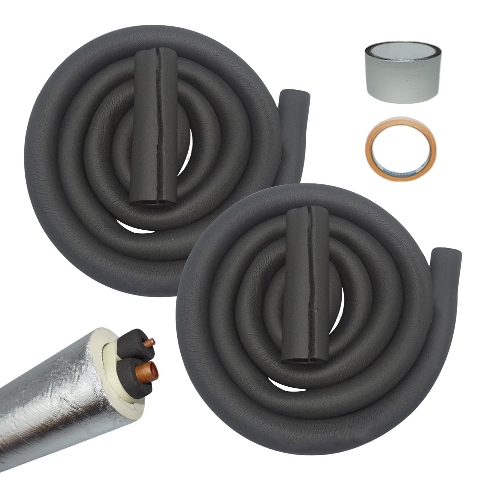 Isolation de tuyau en caoutchouc 9mm manchon thermique étanche pour climatisation et piscine