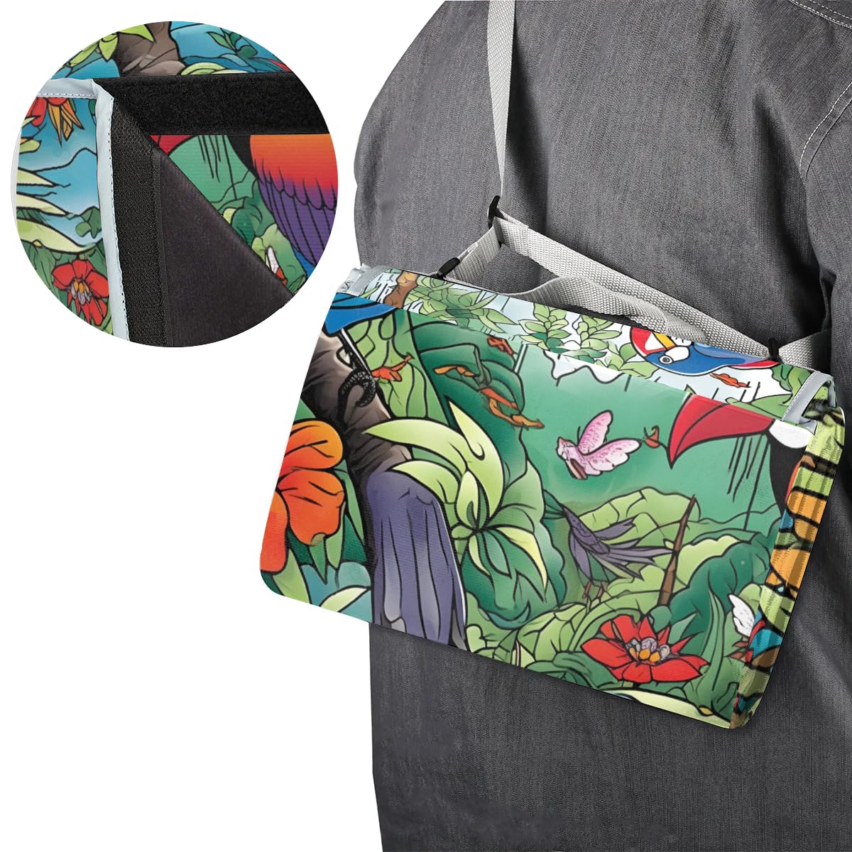 Manta de picnic de 150 x 145 cm, manta de playa plegable para exteriores, impermeable, para playa, camping, senderismo, picnic