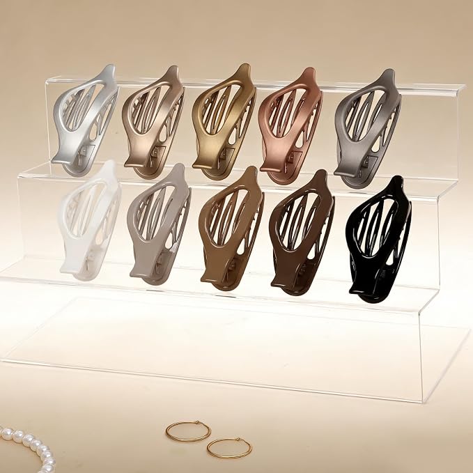 Sisiaipu 10 Pzs Pinzas para Cabello Mujeres Metal miniatura 4