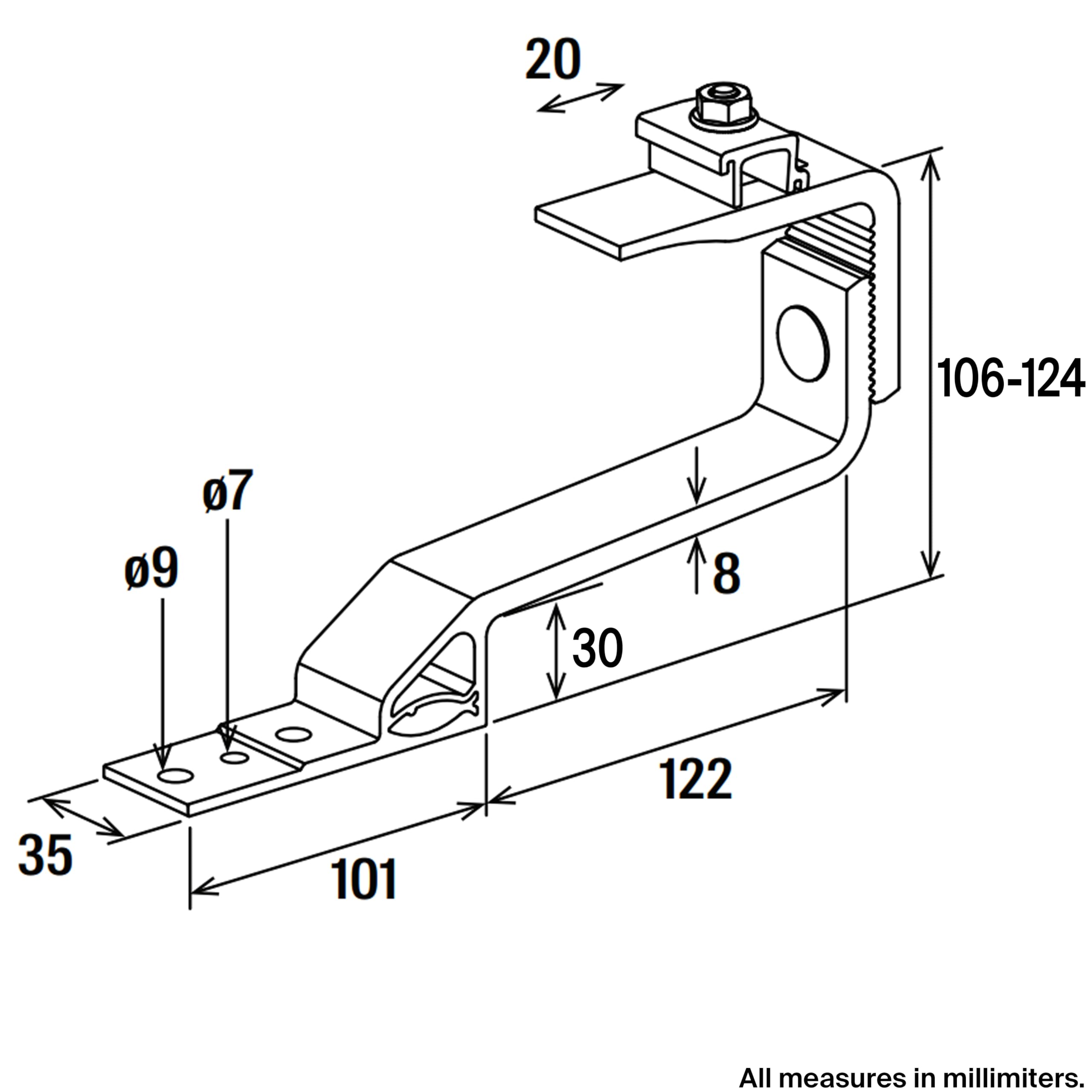 17770 - Ajax Staffa Di Ricambio Bianca Per Tastiera AJAX - Foto 4