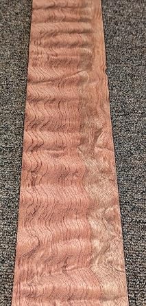 Bubinga Waterfall Kewazinga Wood Veneer 3.5" x 29" raw no Backing 1/42" Thick
