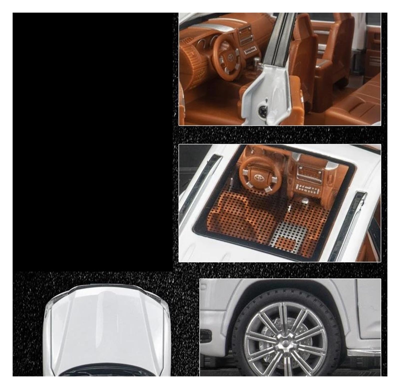 PER TOYOTA LAND CRUISER 1:24 MODELLINO IN LEGA AUTO SOUVENIR DA COLLEZIONE
