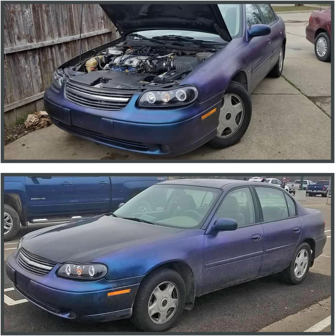 SPEC-D TUNING Black LED Headlights Compatible with 1997-2003 Chevy Malibu, 2004-2005 Chevy Classic, 1997-1999 Oldsmobile Cutlass, Left + Right Pair Headlamps Assembly