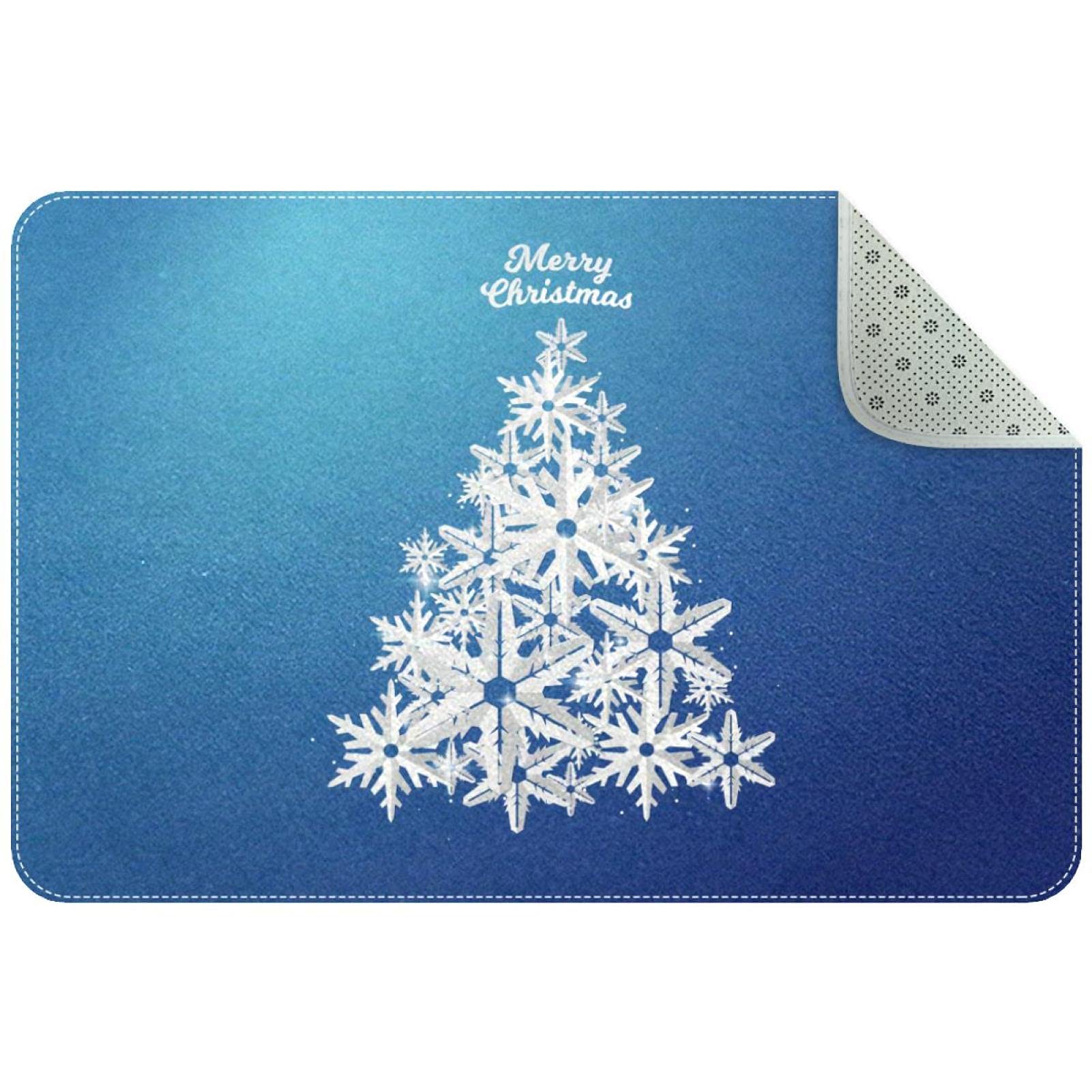 Paillasson Noël doux style papier découpé pour entrée et patio