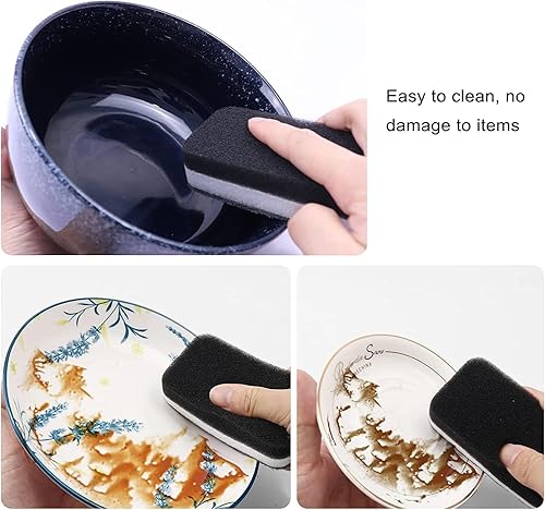 Miniatura 6 de Esponja para lavar platos de cocina, esponjas envueltas individualmente, almohadilla de estropajo antiarañazos, esponjas de platos sin olor para