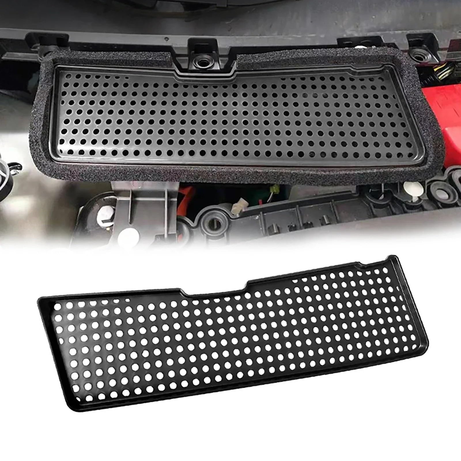 Filtro de habitáculo Compatible con Tesla modelo 3 2021-2023 filtro externo de coche entrada aire acondicionado purificador(Out filter and cover)