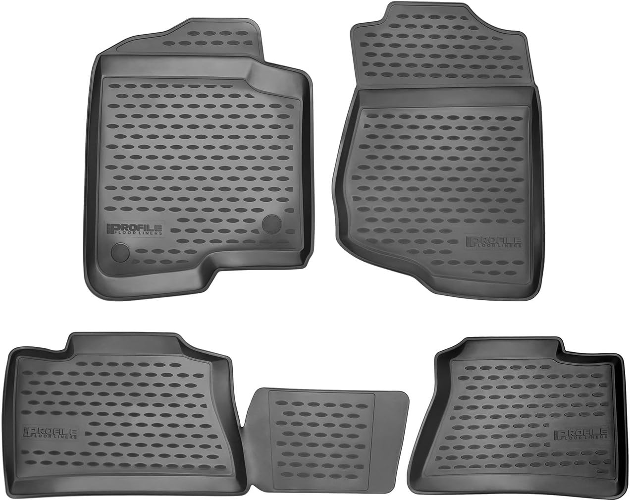 Westin 74-03-41004 Profile Custom Fit Floor Liners Front & 2nd Row fits BMW X3 2004-2010 All Weather Waterproof Heavy Duty Floor Mat