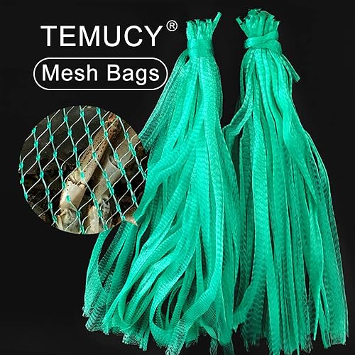 Miniatura 6 de Bolsas de malla de plástico, bolsas de hervir mariscos de 24 pulgadas para cocinar cangrejos y mariscos (rojo, 50 unidades)