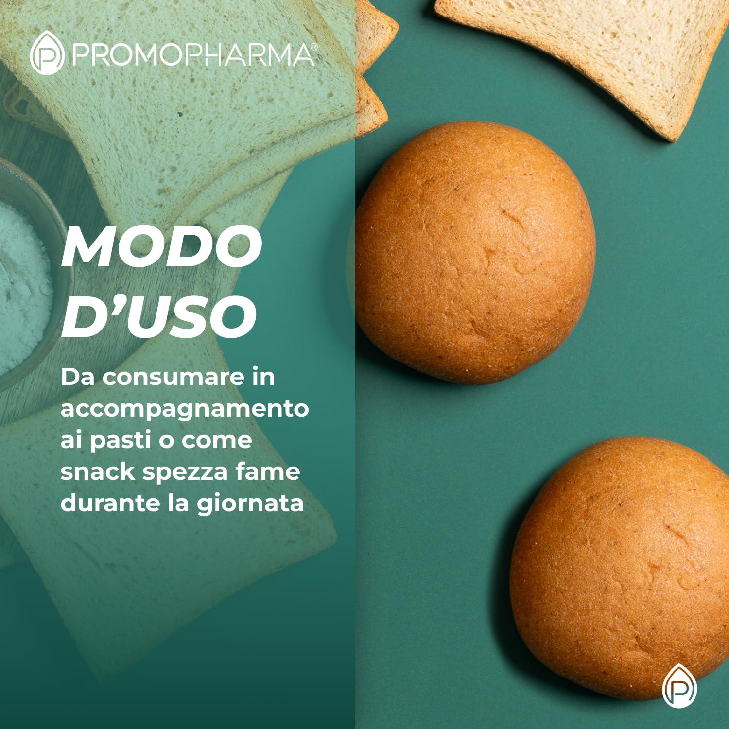 High Protein Bread - Pane Proteico Keto a Basso Contenuto di Carboidrati e Zuccheri - Snack Proteico per Dieta Chetogenica - Ideale per Dieta Proteica e Low Carb - 8 Panini da 50 g
