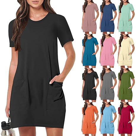 Women Tunic Dress with Pockets - The Perfect Summer Staple