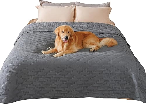 Miniatura 10 de Luciphia - Manta para sofá 100% impermeable para perros, protector antideslizante para sofá para mascotas, alfombra para sofá para cachorros y gatos