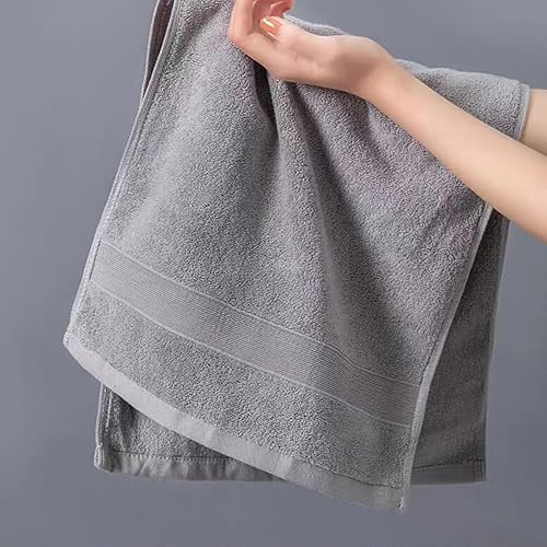 Miniatura 5 de JININQ 2 toallas de mano suaves 100% algodón de 13.4 x 29.5 pulgadas, juego de toallas faciales prémium para baño, gimnasio, hogar (azul)