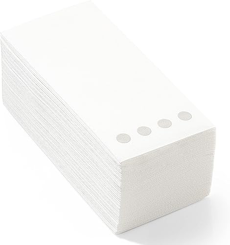 Miniatura 6 de Paquete de 100 toallas de mano de papel para invitados con sensación de lino, toallas de papel desechables súper absorbentes para baño, fiesta,