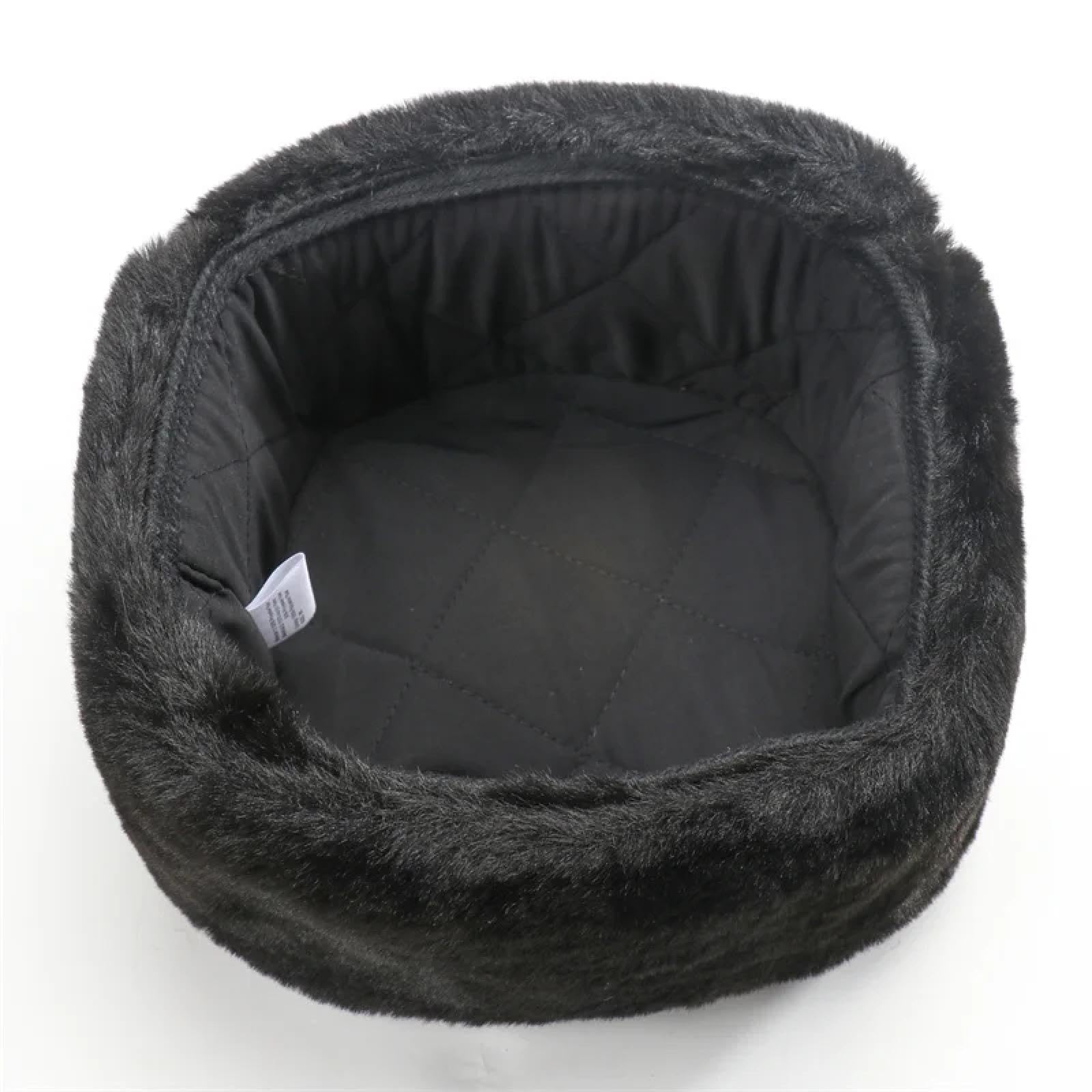 Gorros De Aviador Gorros De PU para Invierno Gorro Cálido para Nieve para Mujeres Y Hombres Gorros Térmicos con Orejeras Sombrero para Exteriores
