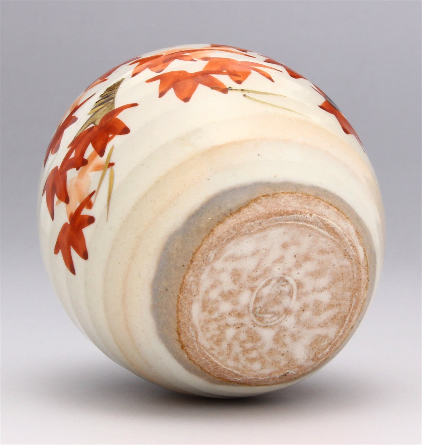Amazon.co.jp: 京焼 清水焼 俊山窯 豆花瓶 (化粧箱入) 色絵五草花 紅葉 