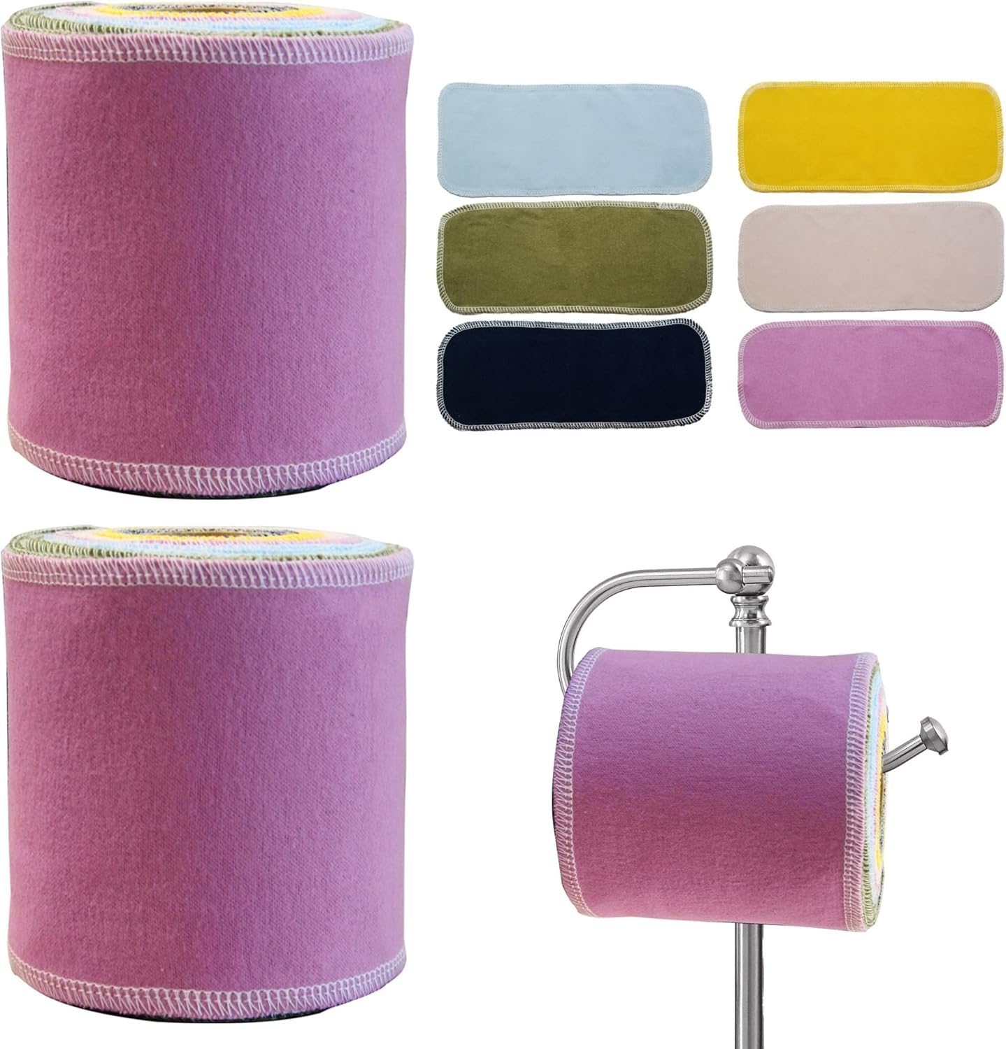 Carta igienica riutilizzabile rotolo lavabile – 60 pezzi assorbenti bidet asciugamani ricaricabili senza carta per camper camper non sprecare carta asciugamani carta igienica asciugamani