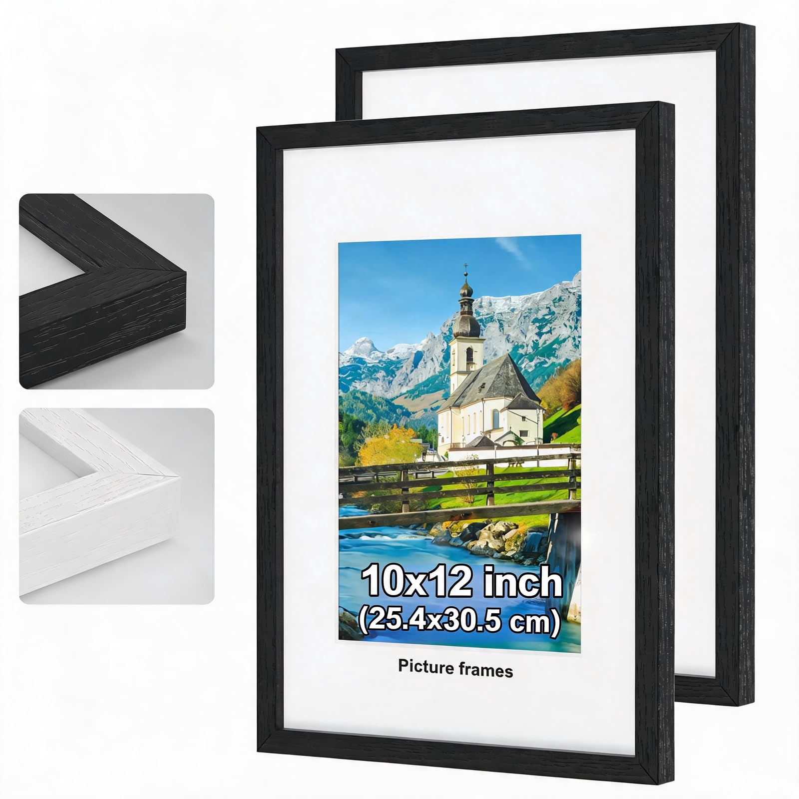 photo pciture frame (black, 10×12in-2P)