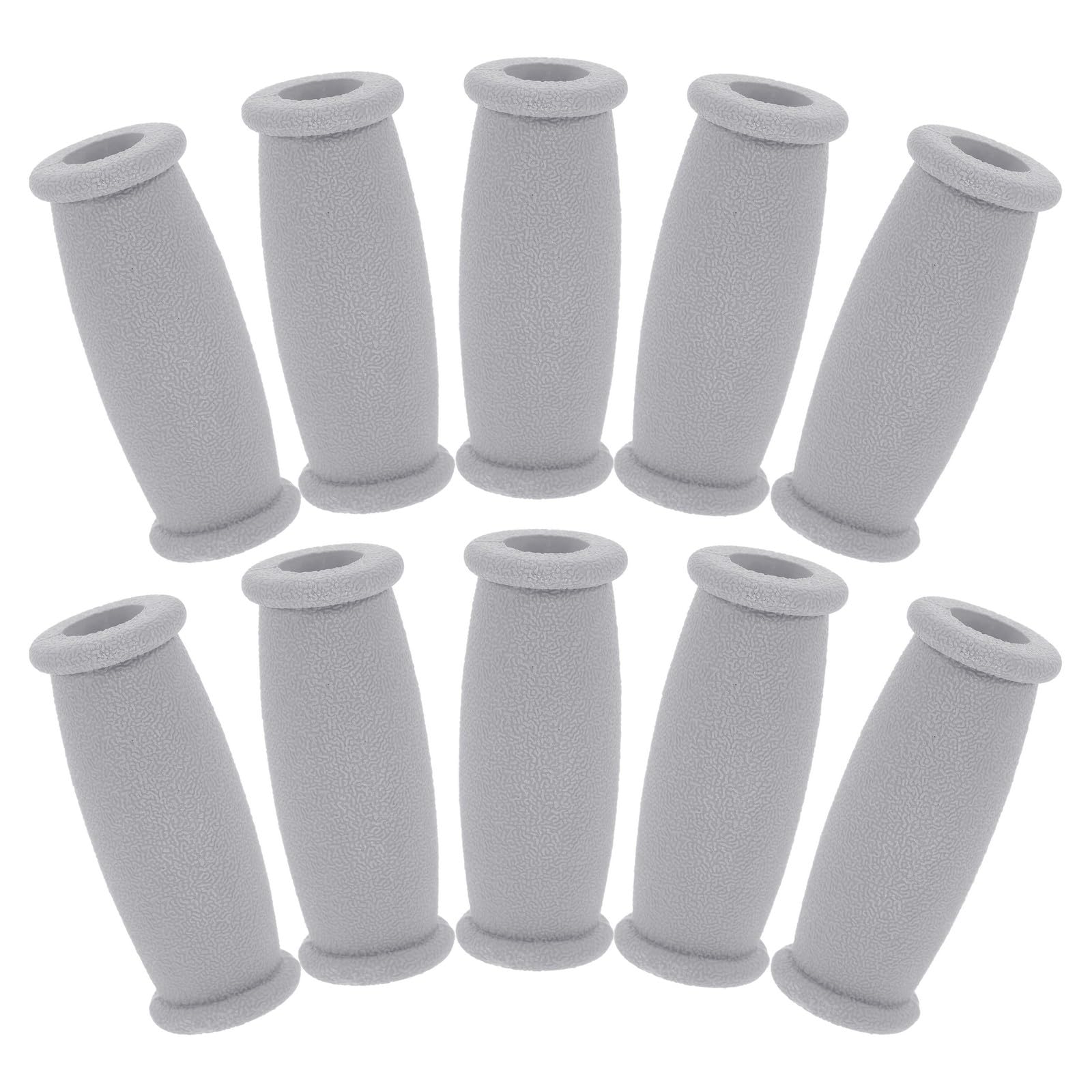 Healvian 10 Piezas Empuñadura para Muletas Recambio Antideslizante Cómoda Duradera Almohadilla Tpr para Soporte en Lesiones Uso Médico