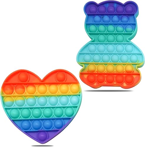 Forest & Twelfth Juguete para ansiedad de burbujas para aliviar el estrés para niños y adultos, juguete de burbujas gigantes de silicona relajante,