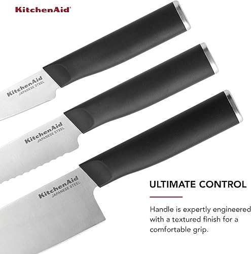 Miniatura 70 de KitchenAid Cuchillo de carnicero clásico con cubierta de hoja de ajuste personalizado, 6 pulgadas, cuchillo de cocina afilado, hoja de acero