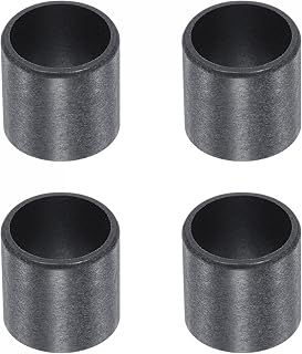 uxcell Sleeve Bearings 10mm Bore 12mm OD 10mm Length POM Wrapped Oilless Bushings Black 4pcs