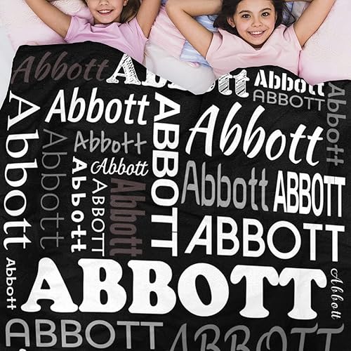 Miniatura 53 de Mantas de monograma personalizadas con nombres, manta personalizada para bebés niñas, manta de envolver con inicial, regalos personalizados