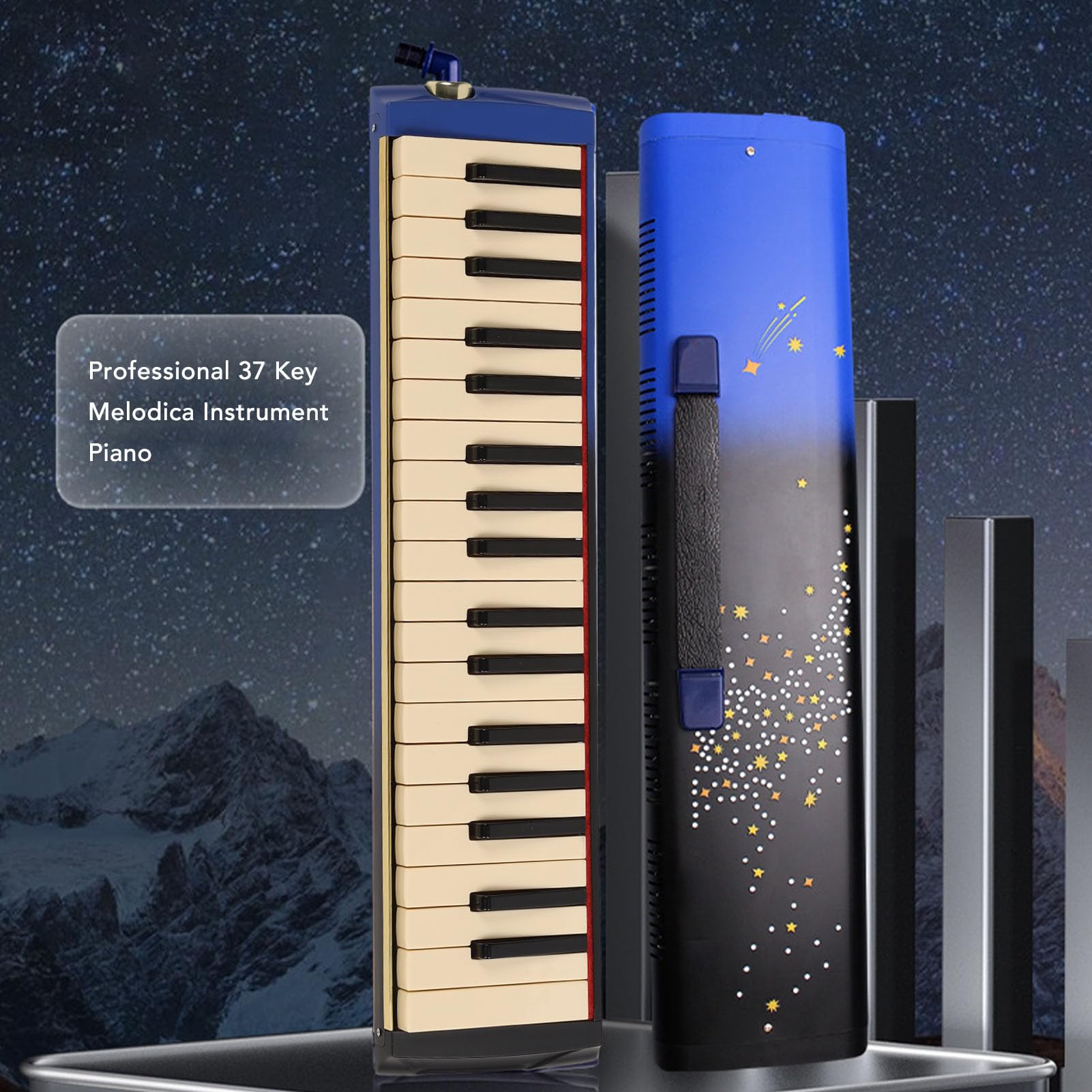Haofy 37 Key Melodica Instrument Piano Diseño Robusto para la Longevidad para Alumnos y Músicos Material ABS para la Escuela Secundaria