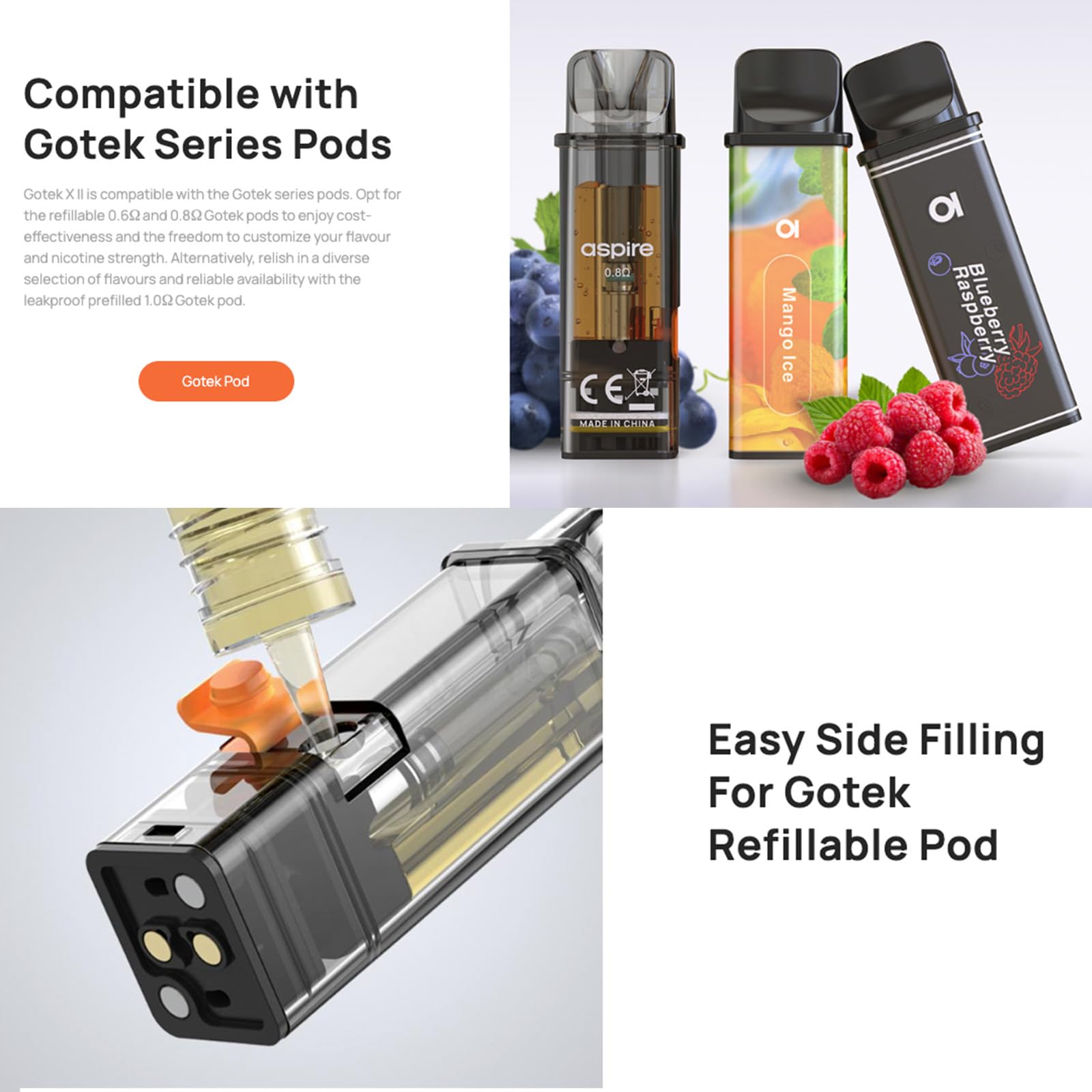 aspire gotek x ii vape pod kit Aspire | GOTEK X II Pod Kit Now in Stock | Vapeworld bucknall